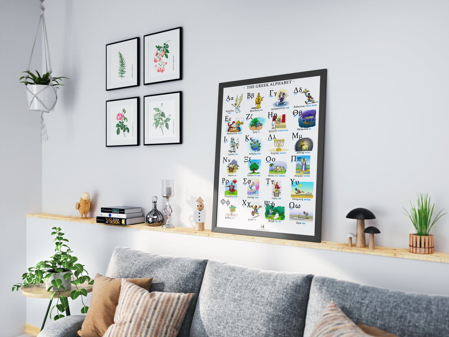 Greek Alphabet Poster