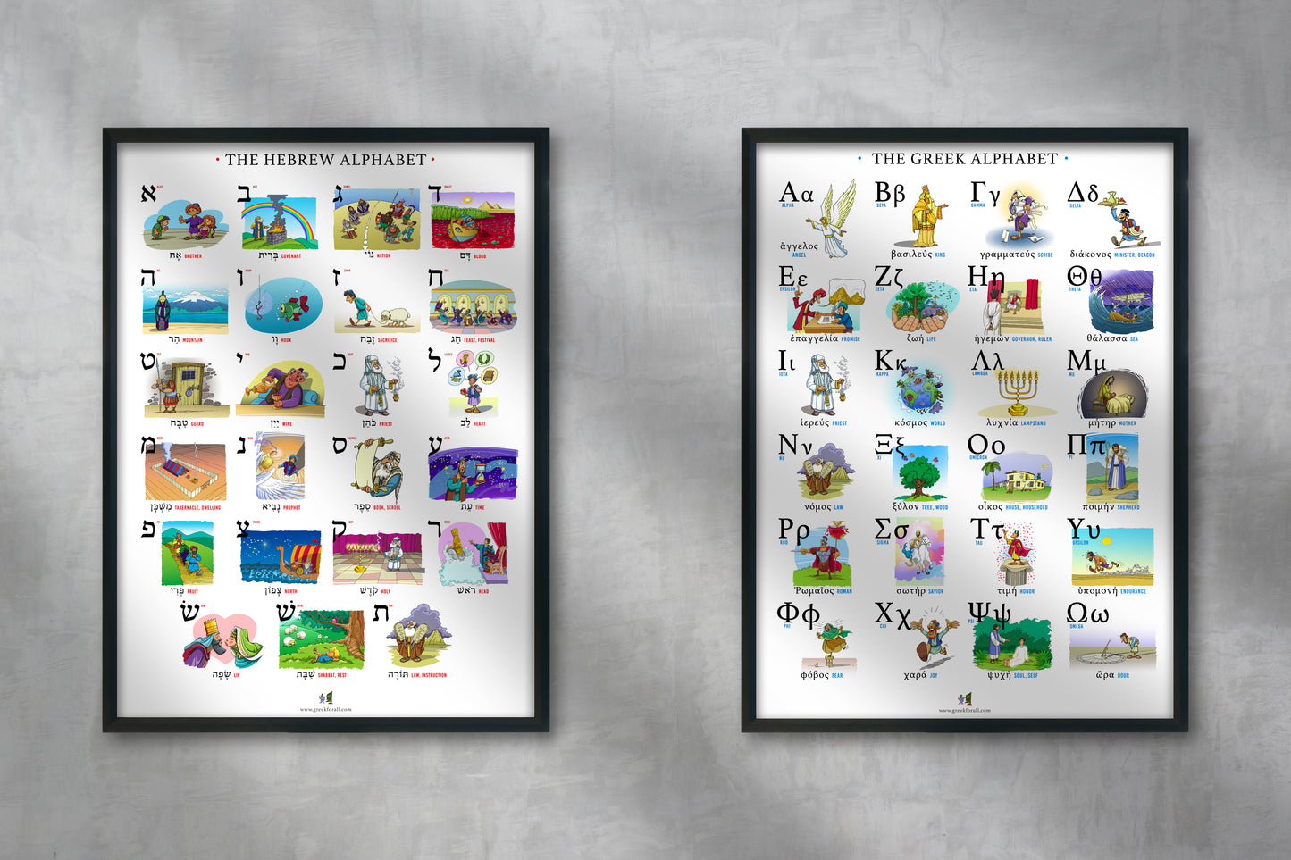 Greek Alphabet Poster